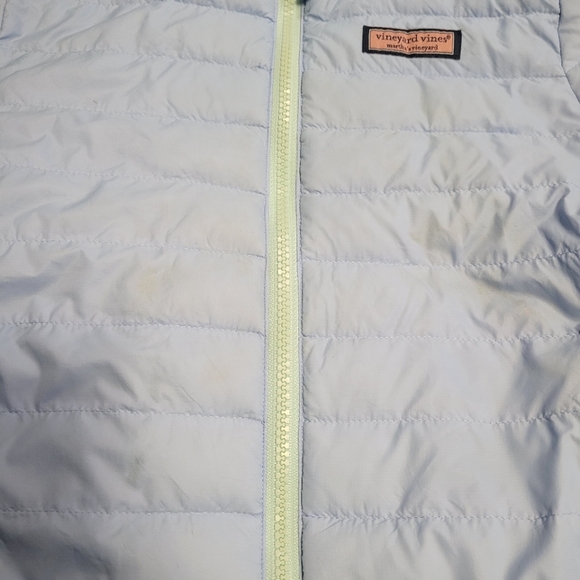 Vineyard Vines light blue periwinkle lightweight packable down puffer jacket - Picture 9 of 10